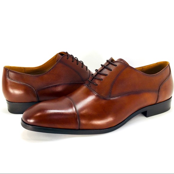 Steve Madden Private Lace-Up Men's Leather Oxfords - Picture 2 of 16